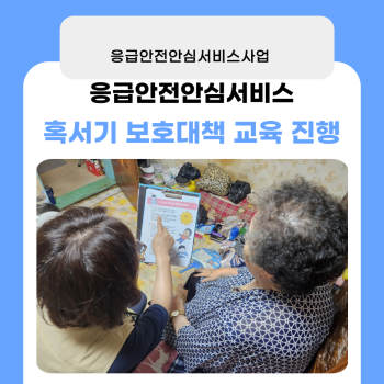 2024년도 응급안전안심서비스 혹서기 보호대책 교육 진행 이미지