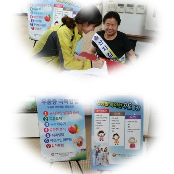 2016년 노인종합상담사업 홍보캠페인 및 이용 어르신 우울 검진 실시 이미지